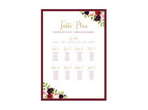 Wedding Table Plan Posters