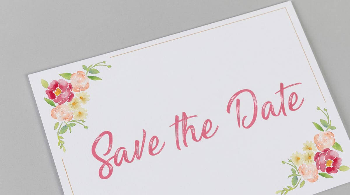 Flat Save the Date Cards