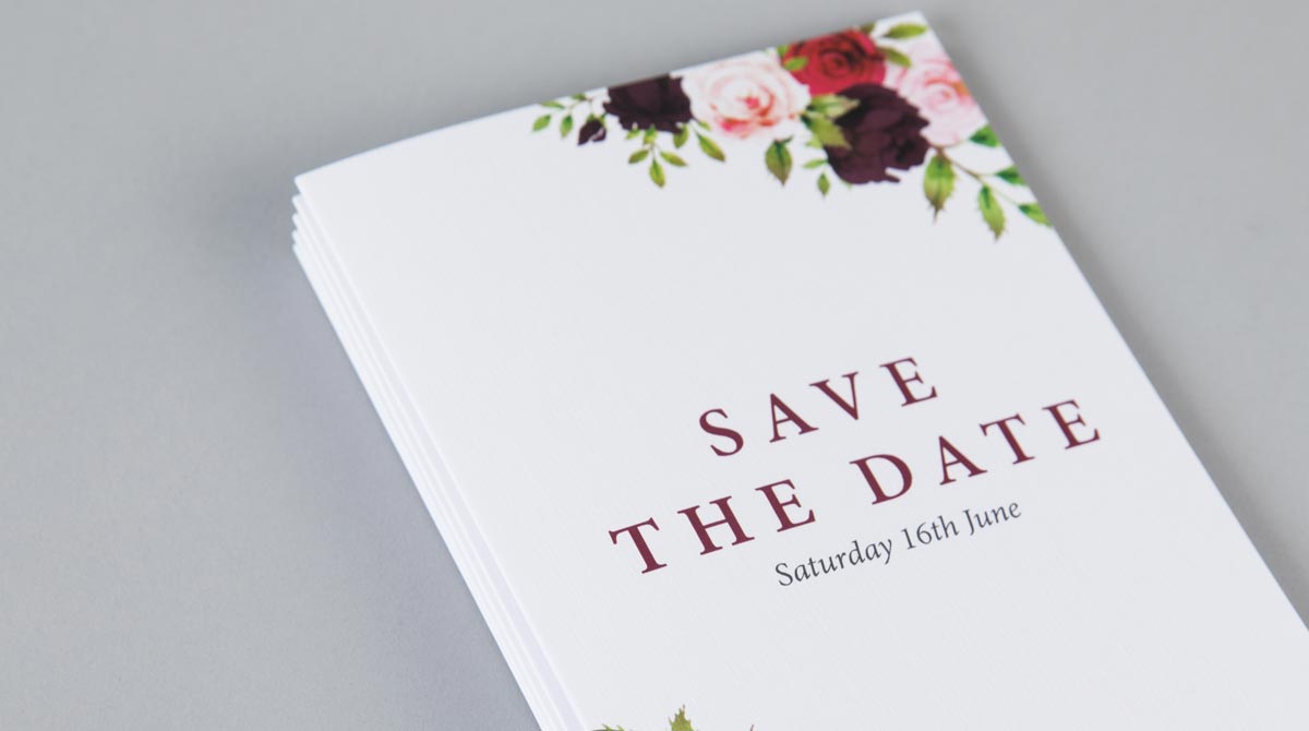 Folded Save the Date Cards