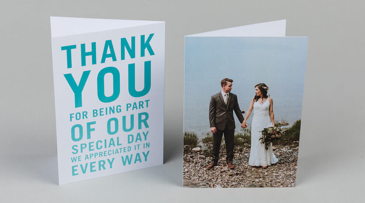 Folded Thank You Cards