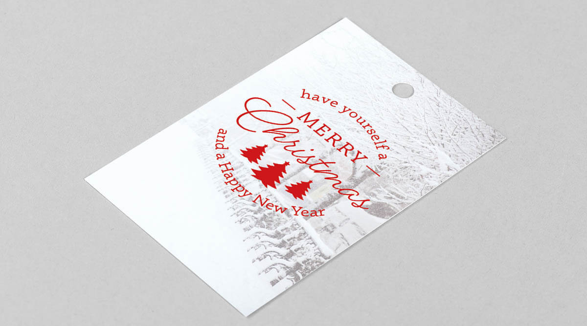 Merry Christmas message tag