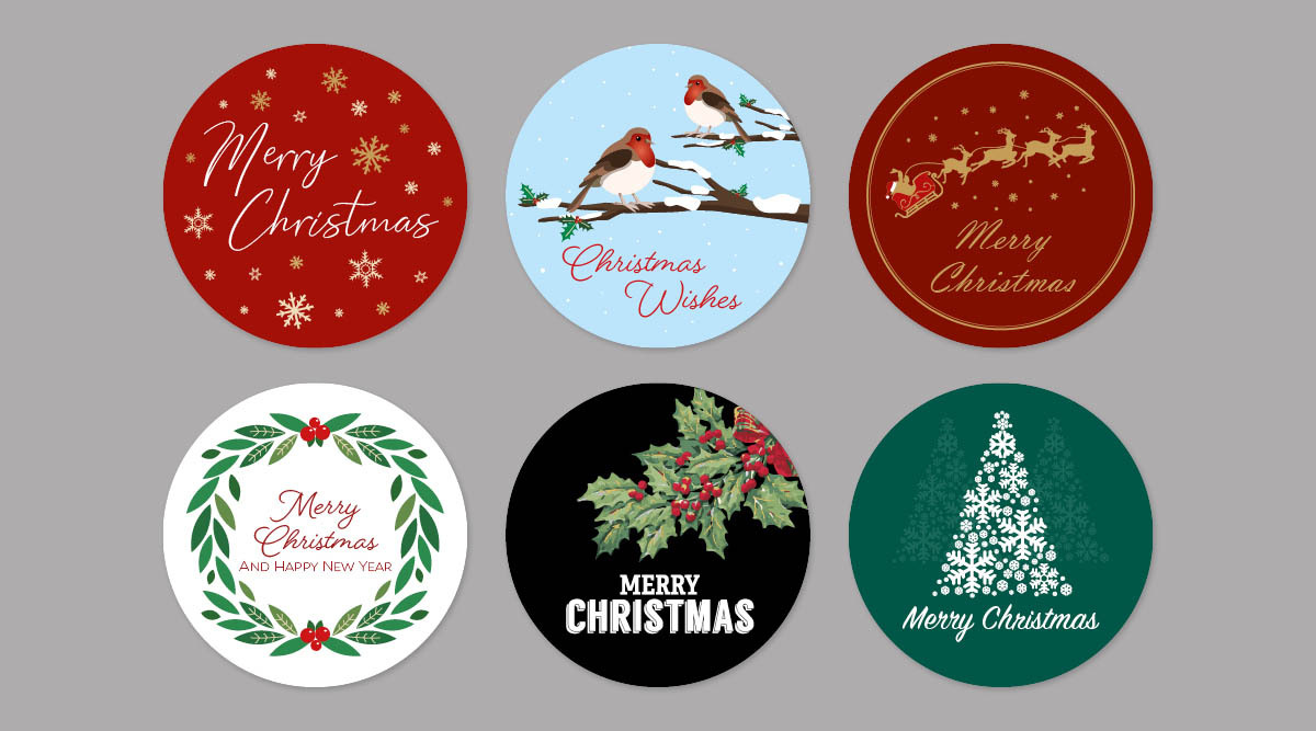 Classic Christmas Stickers