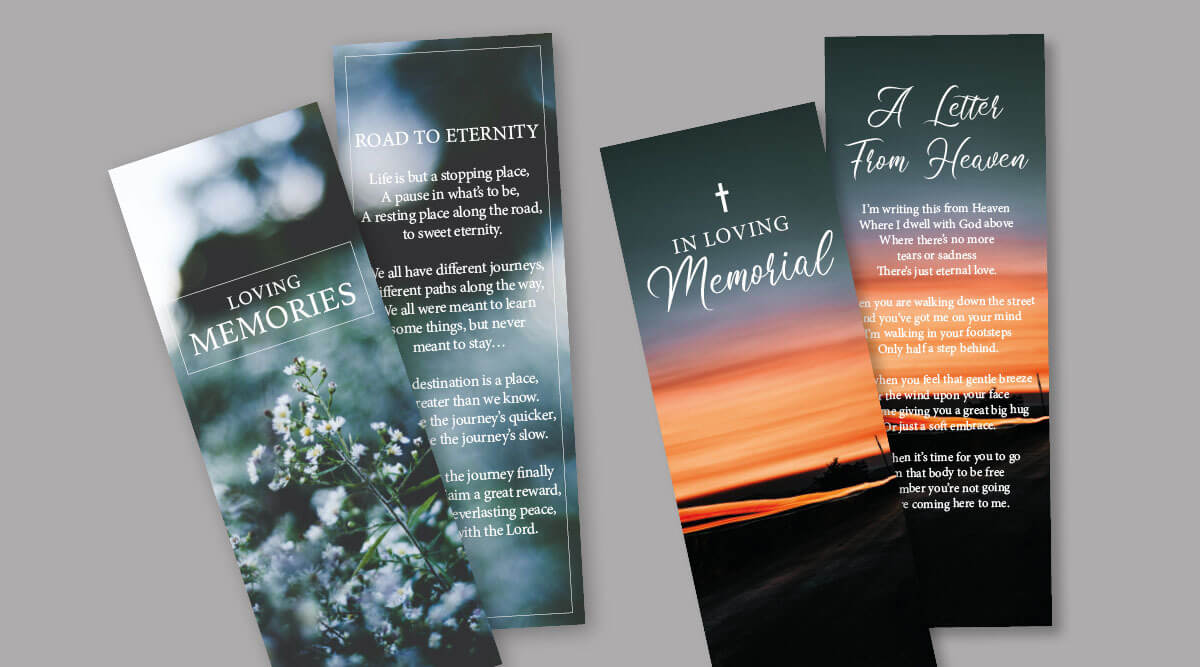 Memorial Bookmarks