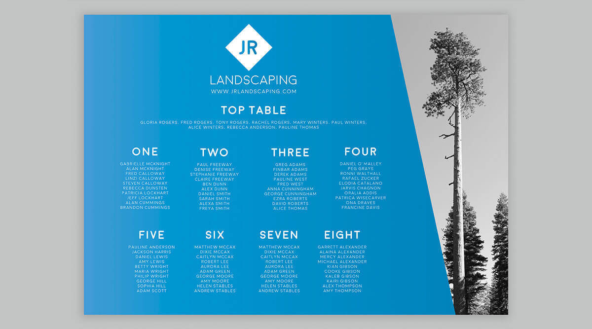 Table Plan Boards