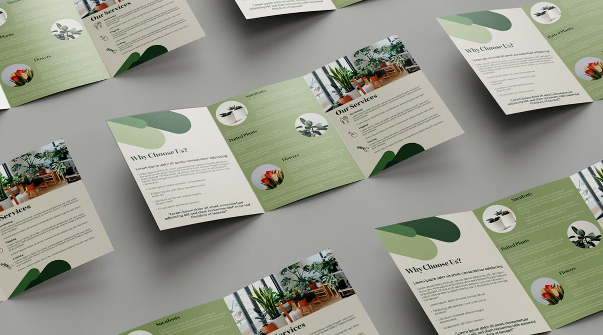 Long Run Folded Leaflets