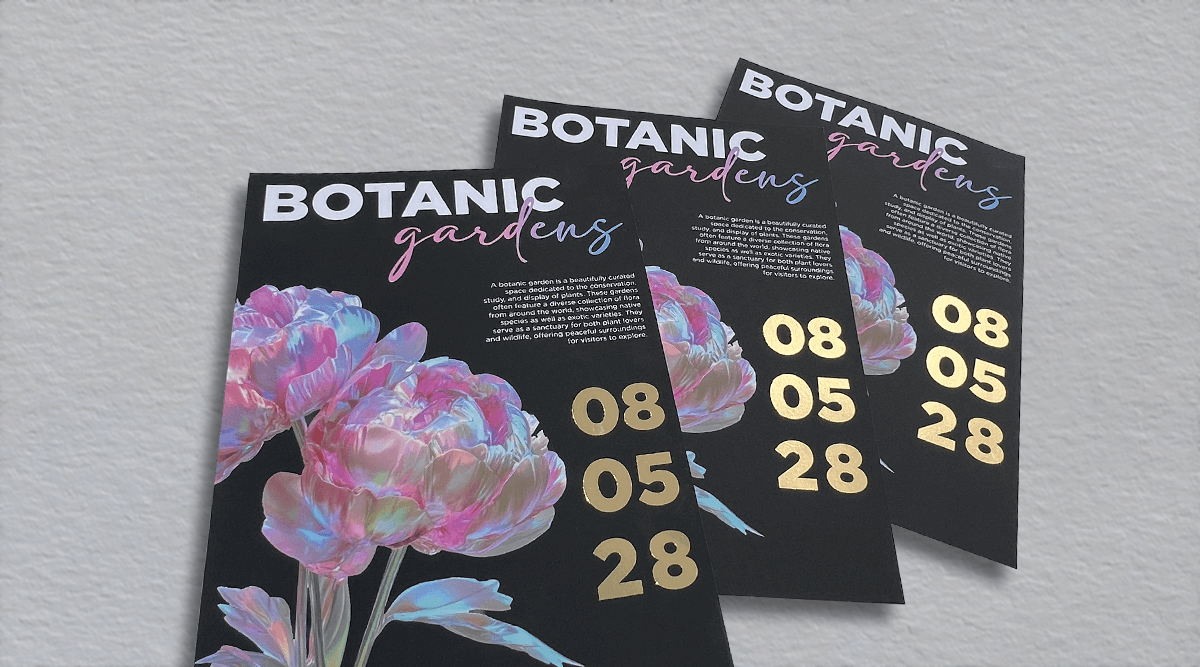 Foiled Leaflets and Flyers