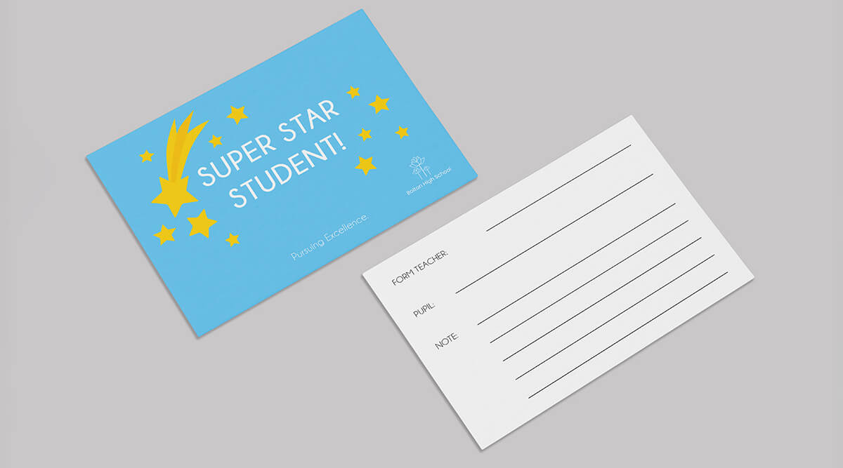 School Encouragement Cards